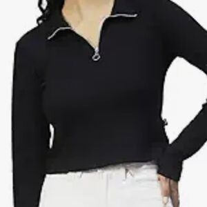 CALI BE-   NEW Nordstroms 1/4 zip crop M